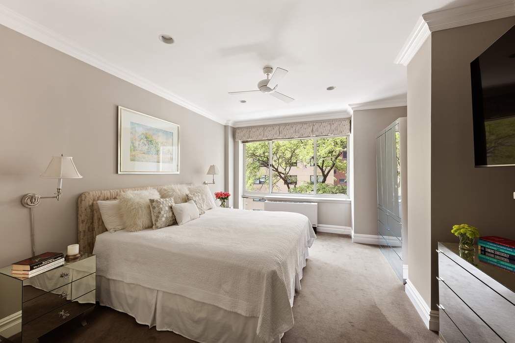 201 East 80th Street, Unit 3D Manhattan, NY 10075 - Photo 9 of 16 a bedroom with a large bed and a large window