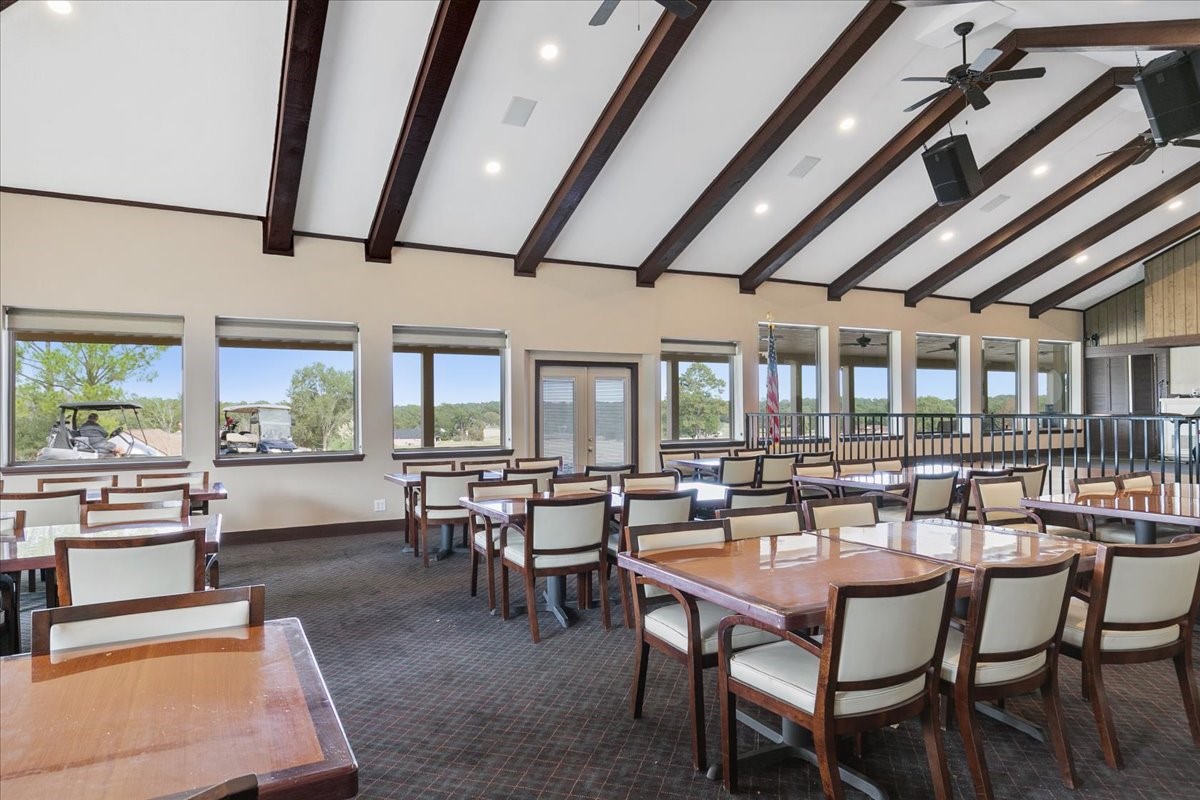 61 Coral Gables Trinity, TX 75862 - Photo 21 of 30 a outdoor space with lots of tables a large window and furniture