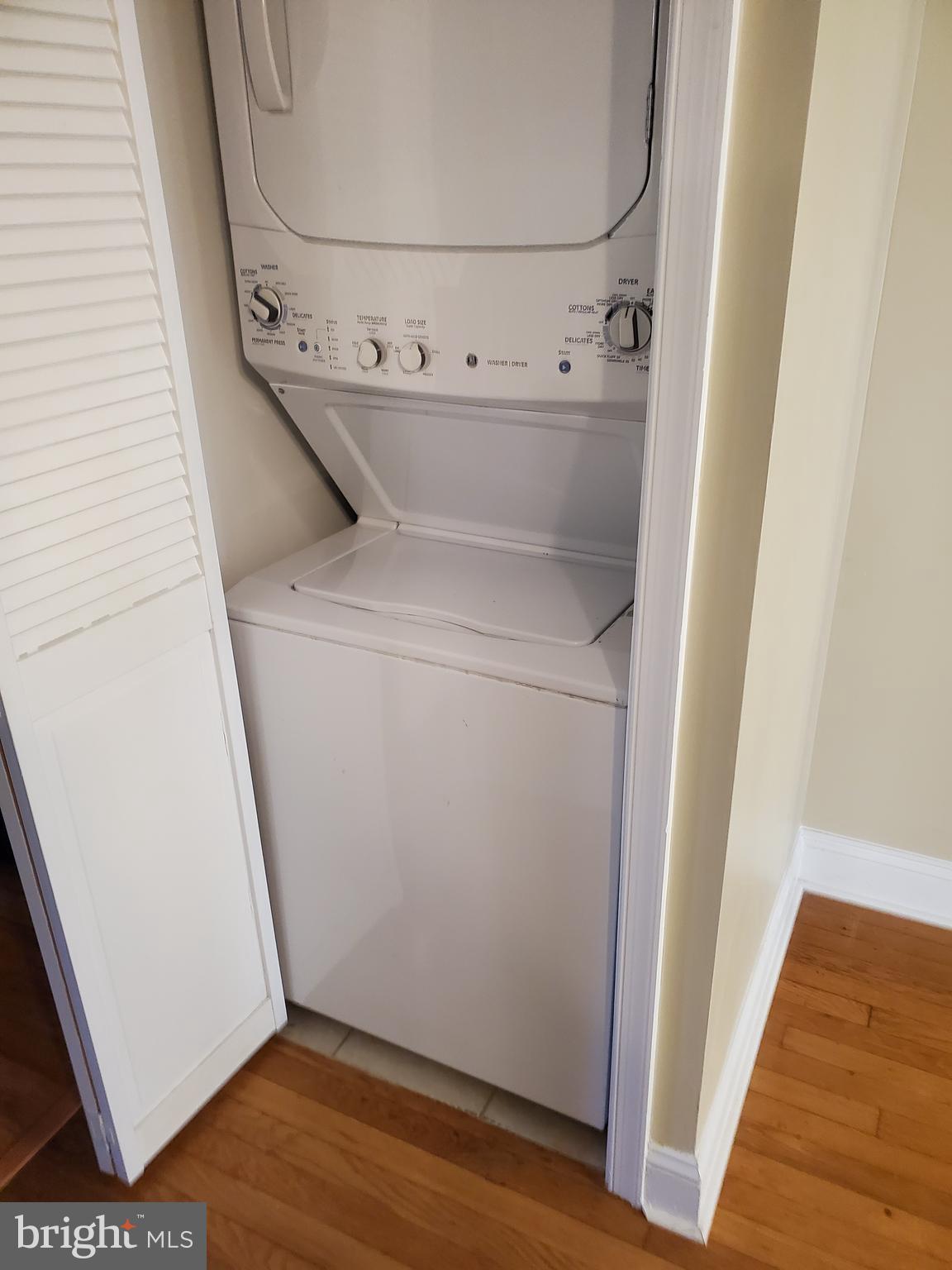 2315 40th Street Northwest, Unit 2 Washington, DC 20007 - Photo 16 of 25 Stacked washer and dryer in unit