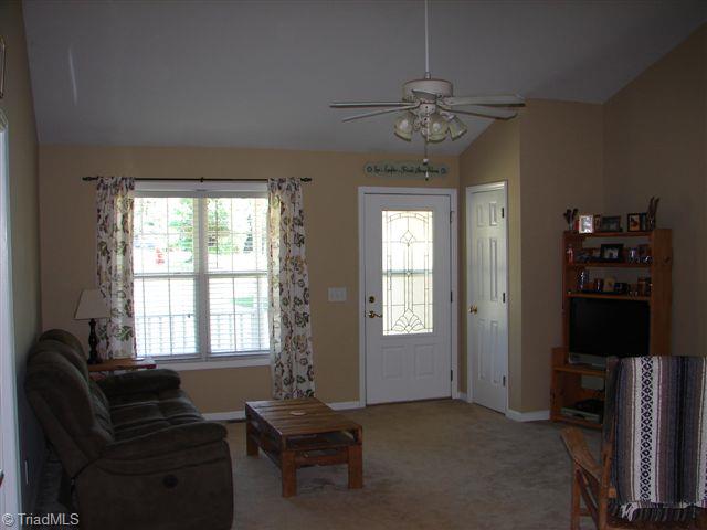 3874 Young Road Asheboro, NC 27205 - Photo 11 of 22 Living Room with cathedral ceilings.