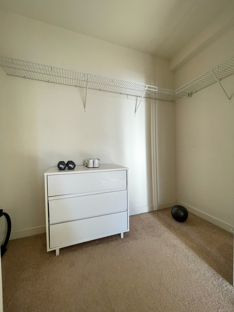 451 West Huron Street, Unit 709 Chicago, IL 60654 - Photo 8 of 19 a view of a room with closet and windows