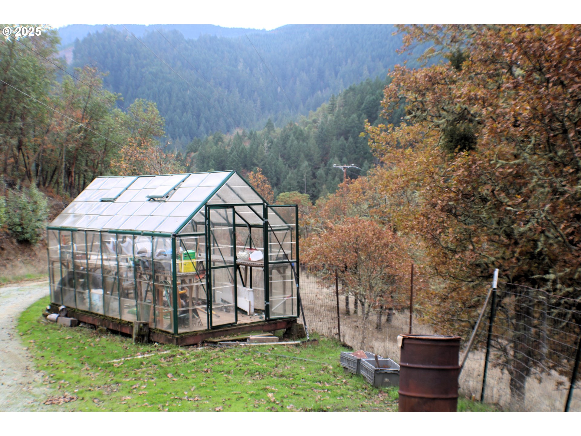 1320 Shoestring Road Riddle, OR 97469 - Photo 30 of 48 a backyard of a house with lots of green space