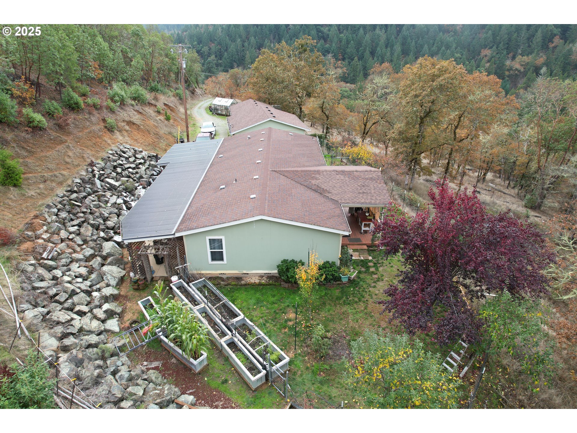 1320 Shoestring Road Riddle, OR 97469 - Photo 5 of 48 a aerial view of a house