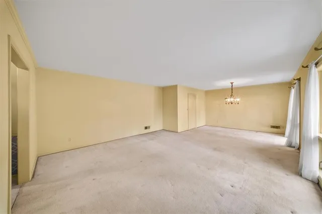 a view of an empty room