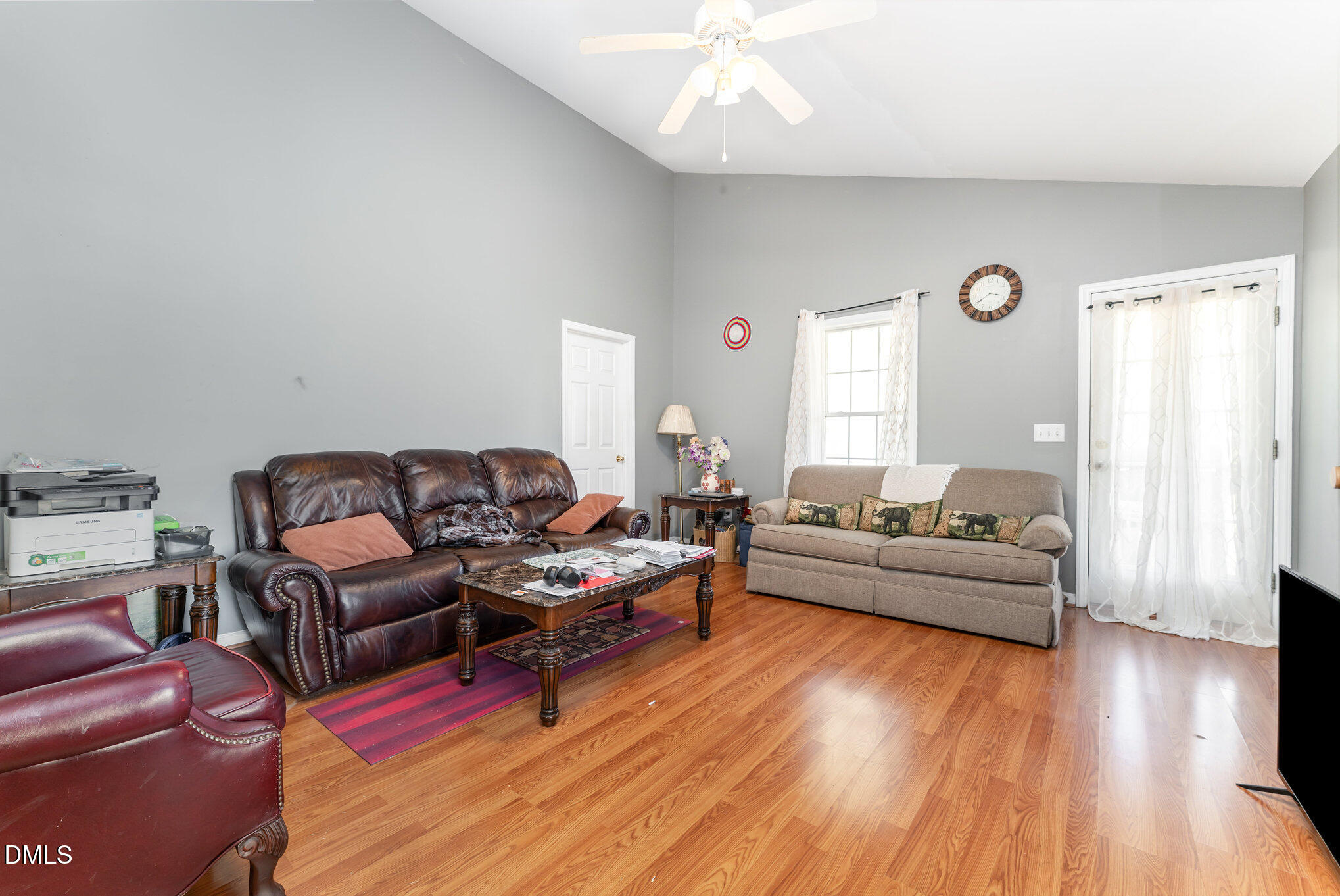 4004 Grandover Drive Raleigh, NC 27610 - Photo 3 of 7 a living room with furniture and a wooden floor