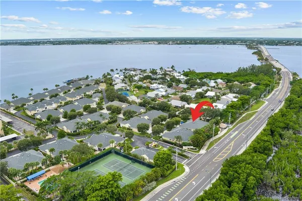 a view of a lake with a lake