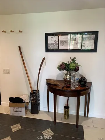 a room with table and chairs