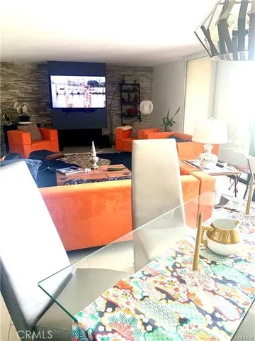 a view of kitchen with granite countertop dining room
