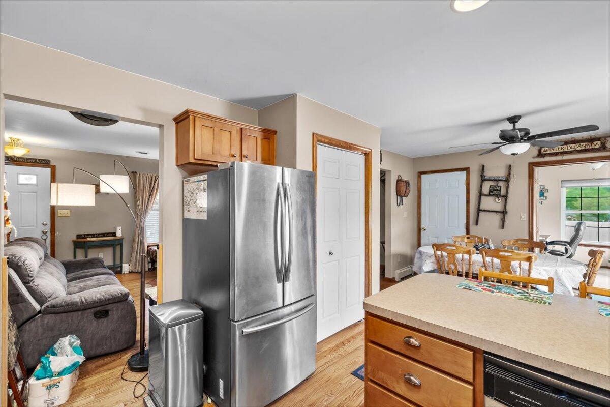 623 Kunkletown Road Kunkletown, PA 18058 - Photo 23 of 37 a kitchen with stainless steel appliances a refrigerator and a couch