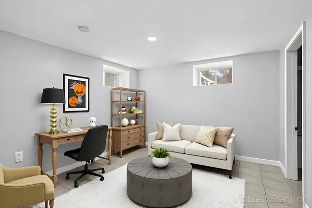 a view of an empty room