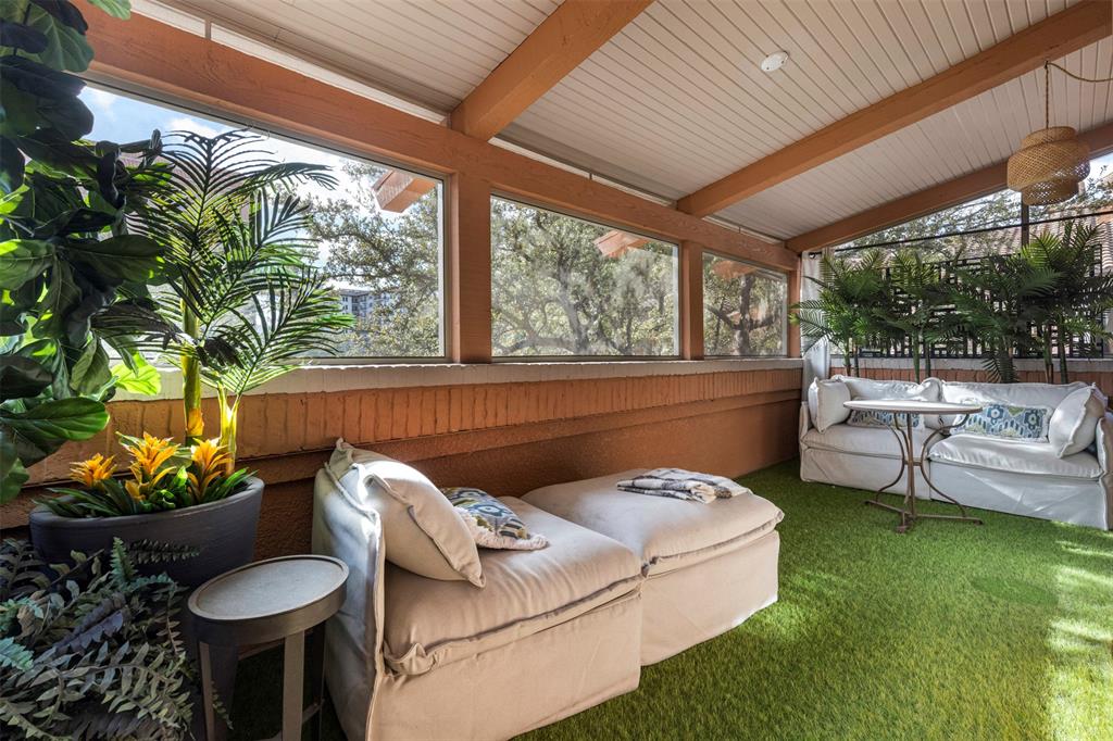 3424 Gillespie Street, Unit 5 Dallas, TX 75219 - Photo 18 of 31 a balcony with furniture and a potted plant
