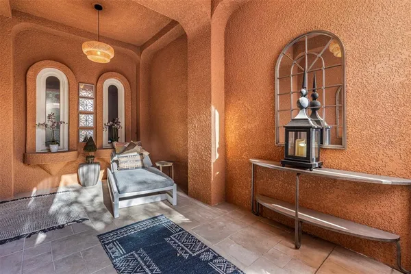 a room with gym equipment