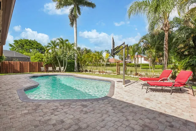 a view of outdoor space with seating area