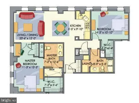 $3,950 | 1701-15 Locust Street, Unit 1402, Philadelphia, PA 19103