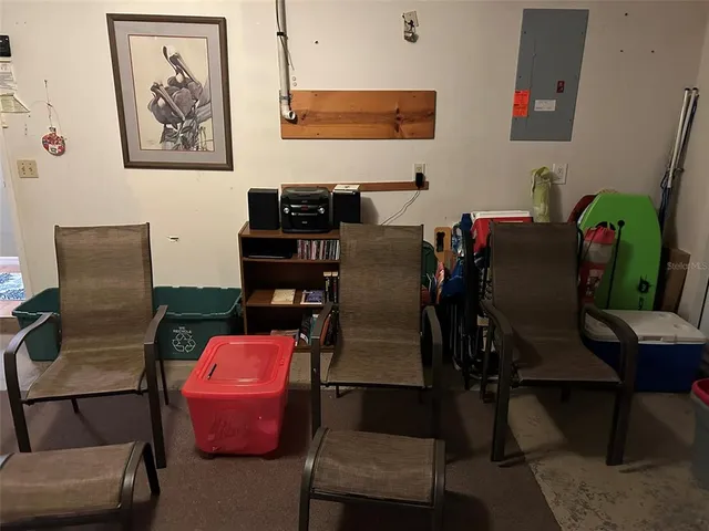 a workspace with furniture and couch