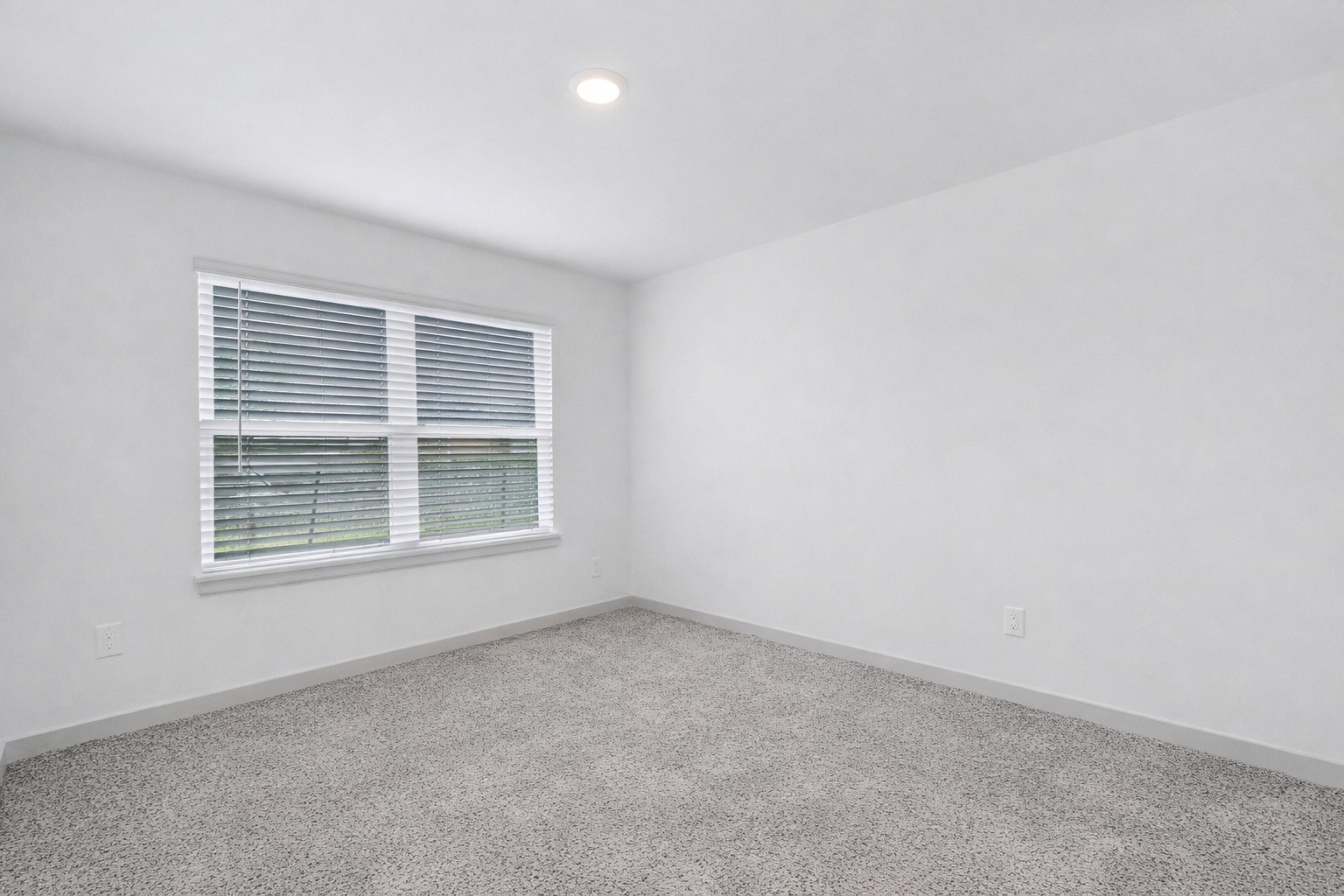 10647 Cascade Crk Drive Rosharon, TX 77583 - Photo 15 of 29 Bedroom1 located in the front of the home, large window, crisp white walls, and a great closet for daily use