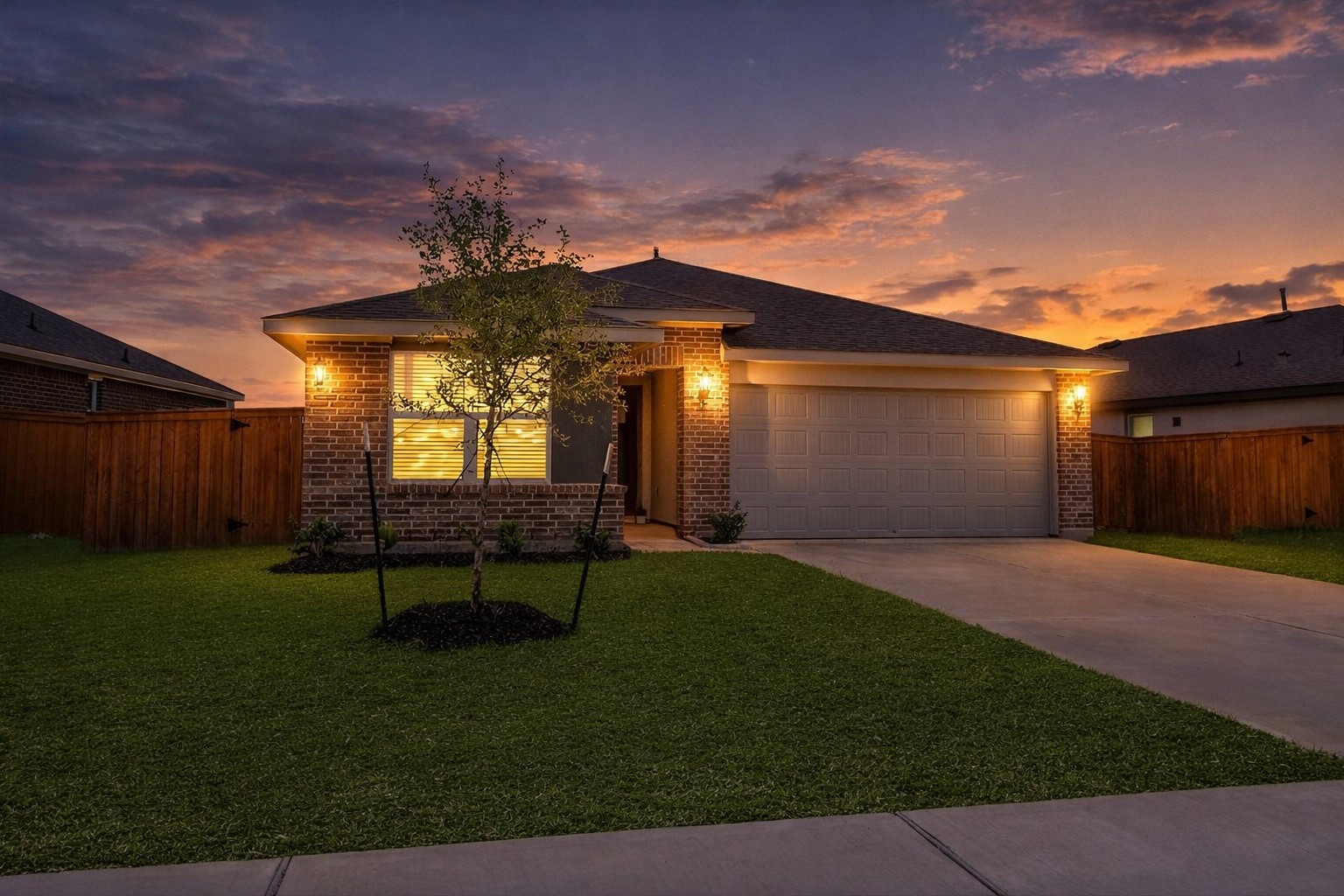 10647 Cascade Crk Drive Rosharon, TX 77583 - Photo 3 of 29 Enhance a light glow that radiates a warm inviting evening
