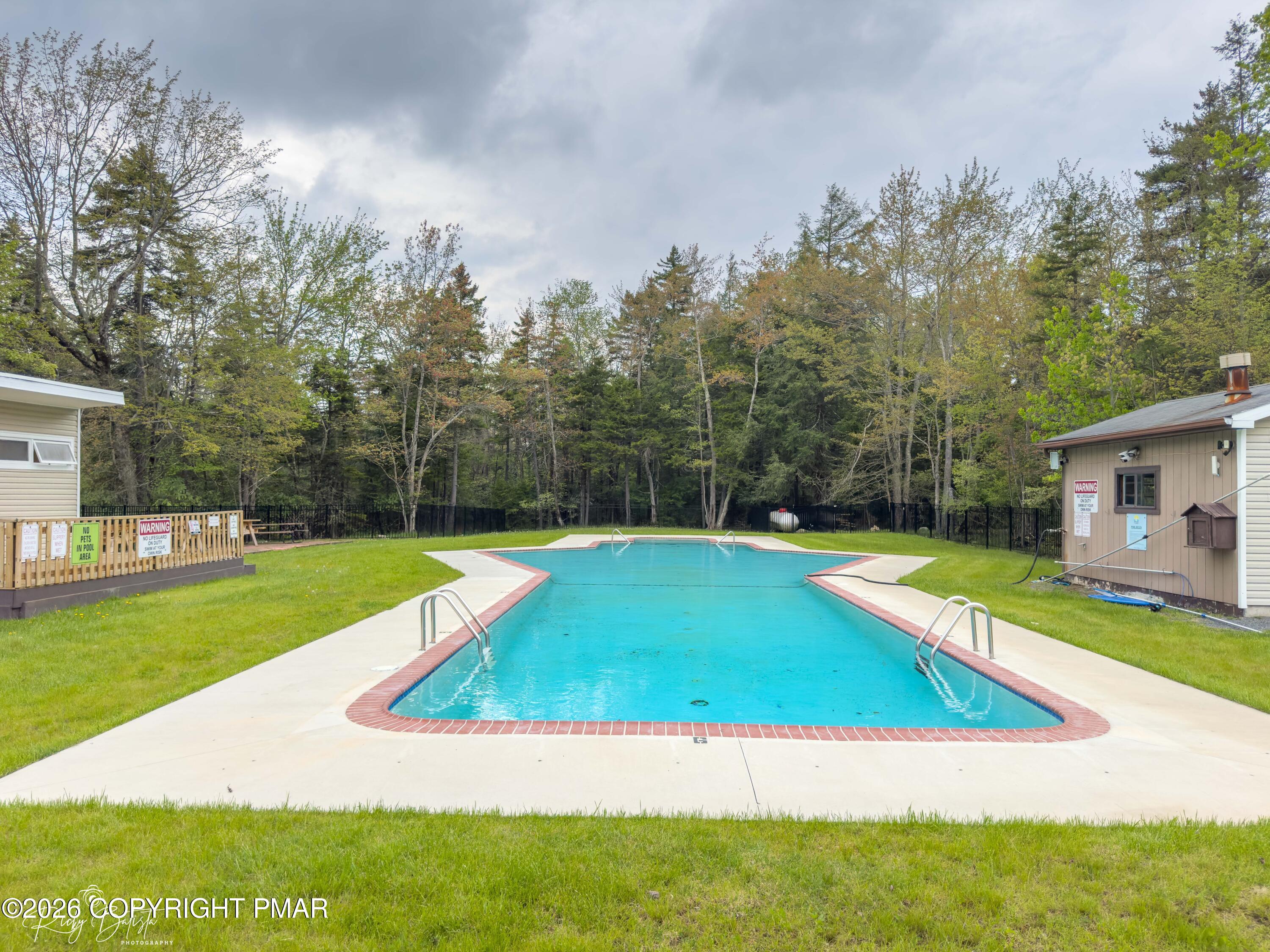 2137 Freedom Way Pocono Summit, PA 18346 - Photo 40 of 71 a view of a backyard with swimming pool