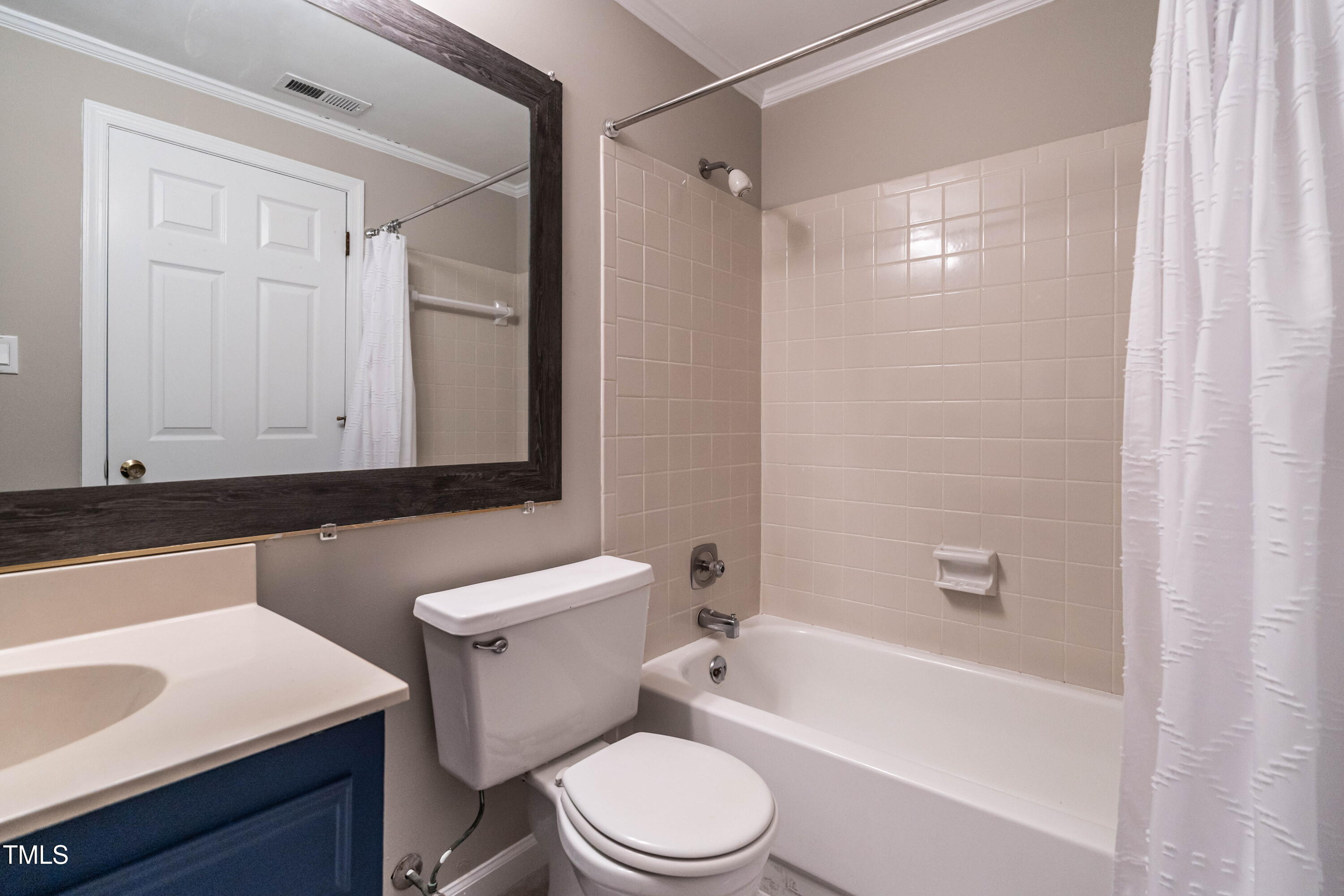 1001 Whetstone Court Raleigh, NC 27615 - Photo 24 of 31 a bathroom with a sink a toilet and shower
