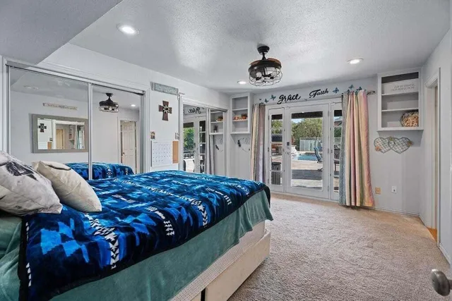 a view of lake and mountain