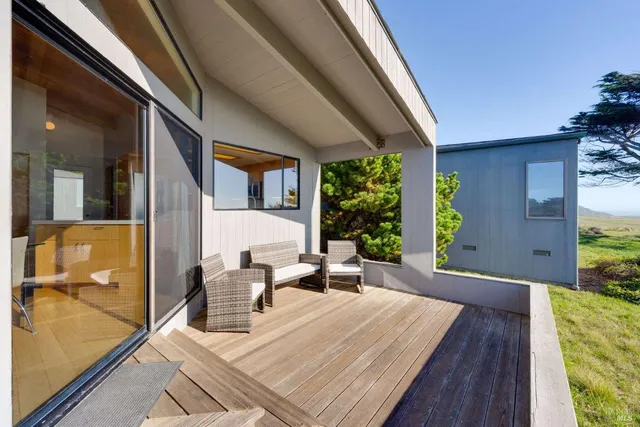 a outdoor space with furniture