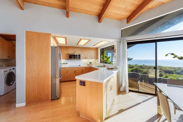 a very nice looking room with a large window