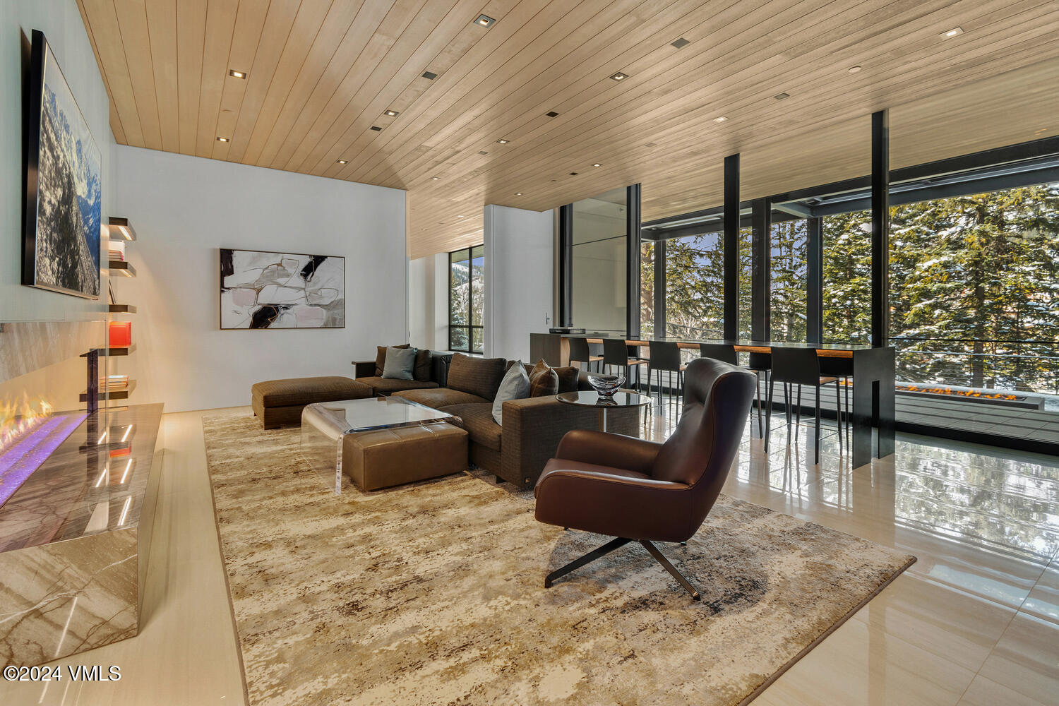 165 West Forest Road Vail, CO 81657 - Photo 24 of 56 Family room flooded with natural light
