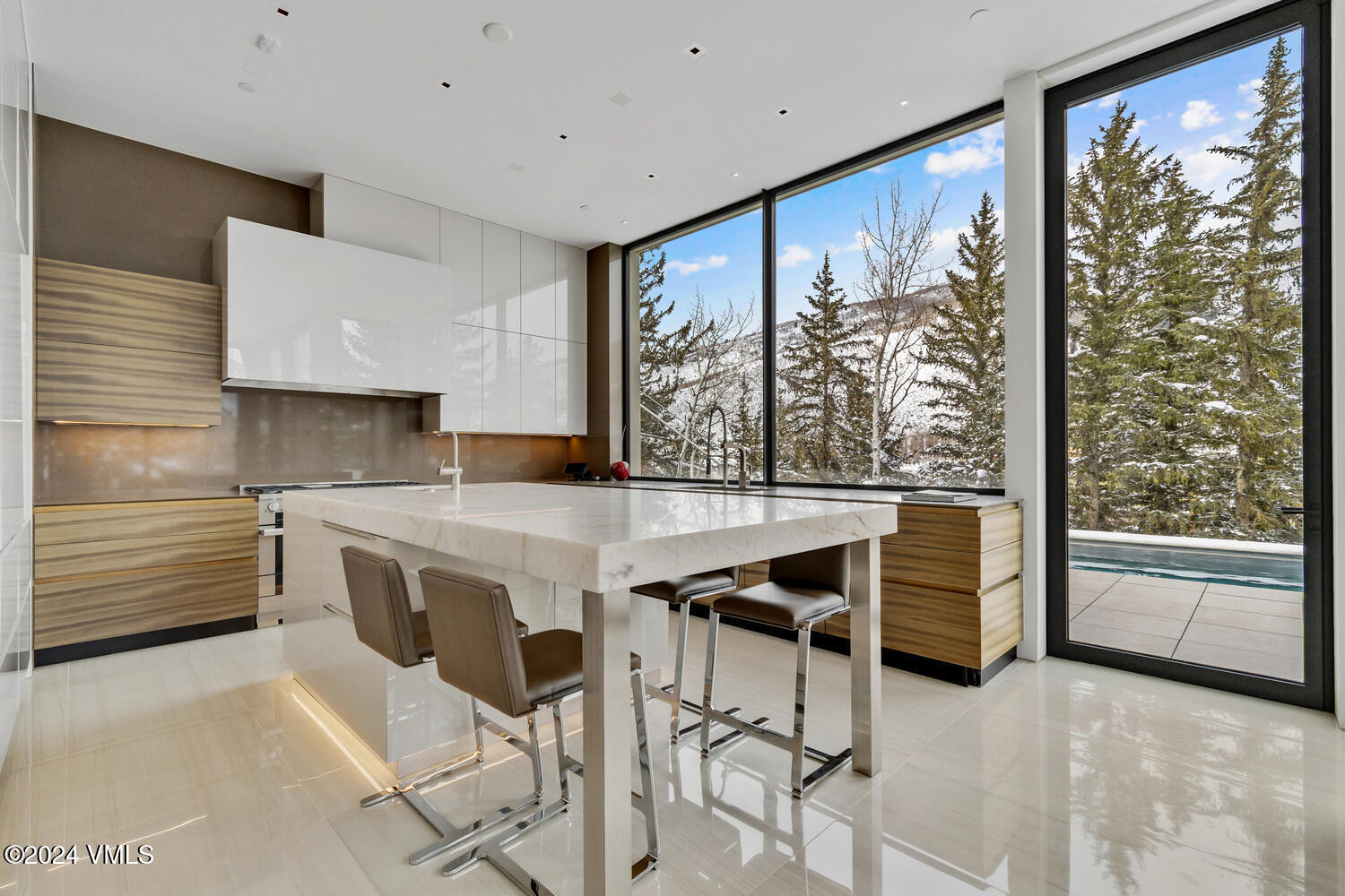 165 West Forest Road Vail, CO 81657 - Photo 8 of 56 Kitchen with views