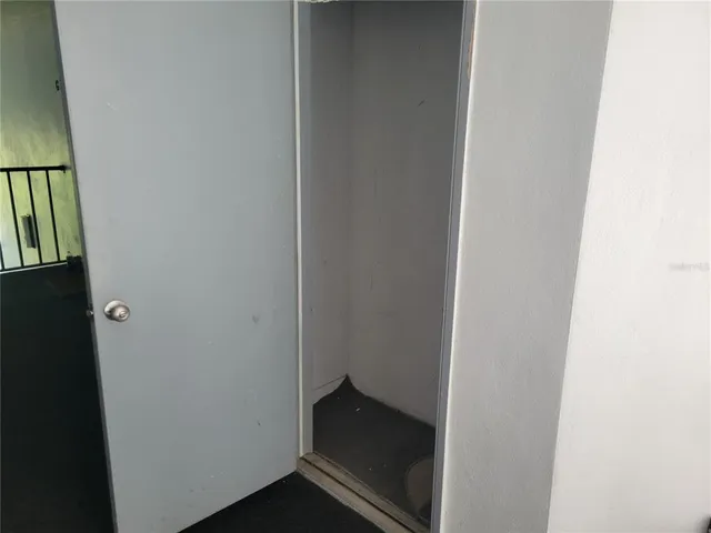 a small space with wooden floor