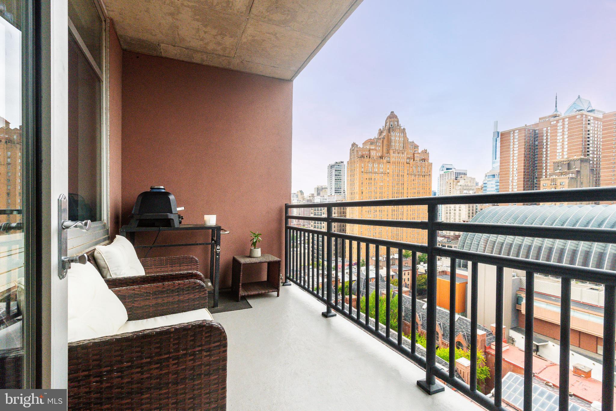 400 South Broad Street, Unit 1503 Philadelphia, PA 19146 - Photo 22 of 29 Urban balcony with stunning skyline views.