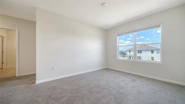 a view of a garden with a lake