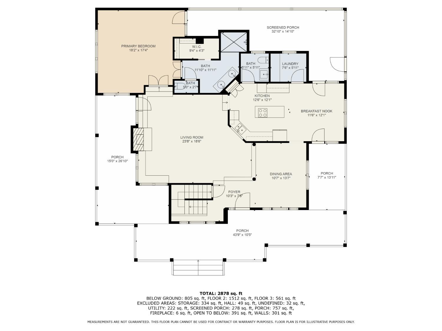 1876 East Concord Road Amelia, OH 45102 - Photo 42 of 46 First floor - Dimensions and SF are estimated.