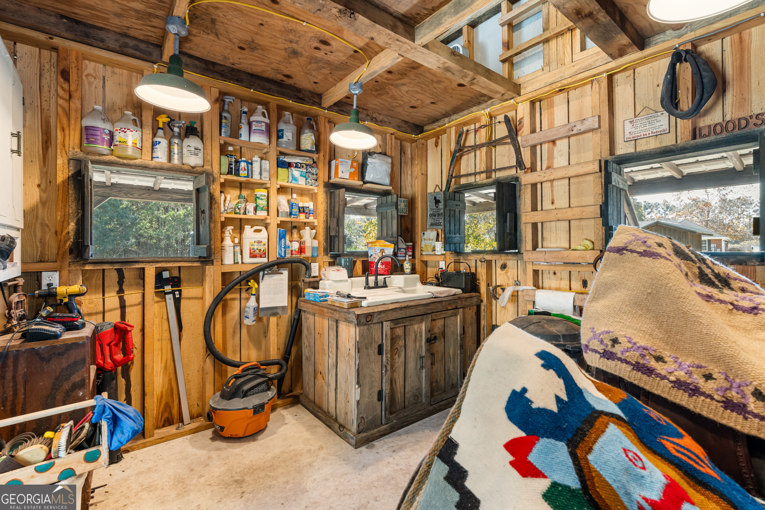 357 Pound Road Guyton, GA 31312 - Photo 34 of 49 a view of gym equipment and children play room