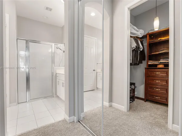 a view of walk in closet