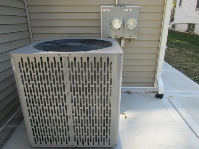 a view of a door and a window