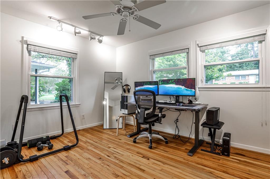 1010 Greenbriar Circle Decatur, GA 30033 - Photo 14 of 28 a view of a workspace with furniture and a window