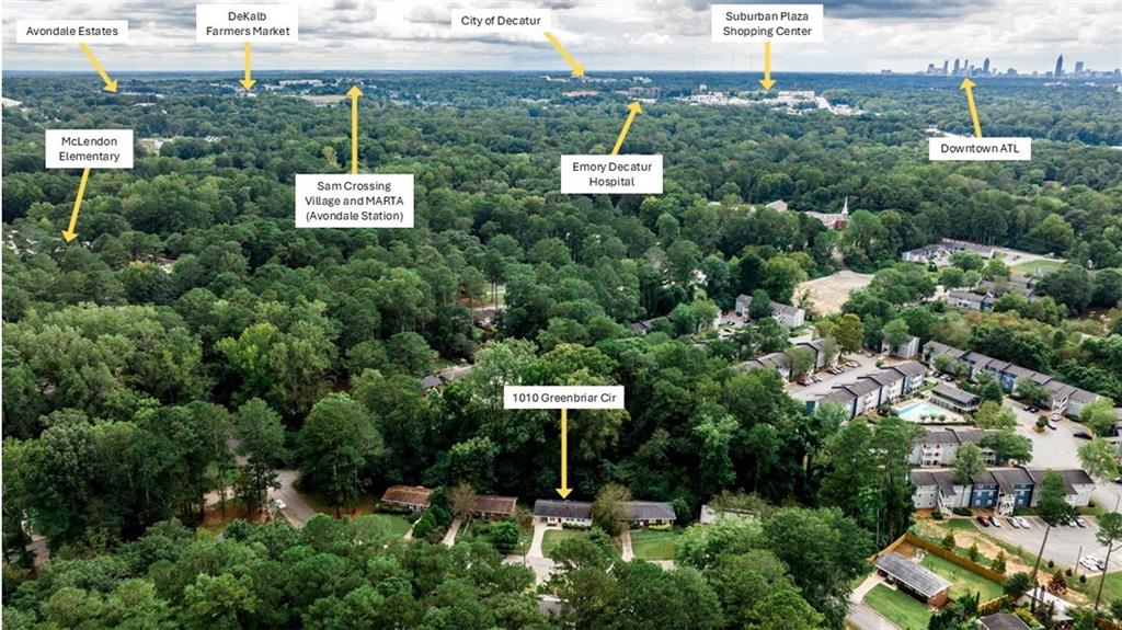 1010 Greenbriar Circle Decatur, GA 30033 - Photo 24 of 28 a view of a house with a yard and sitting area