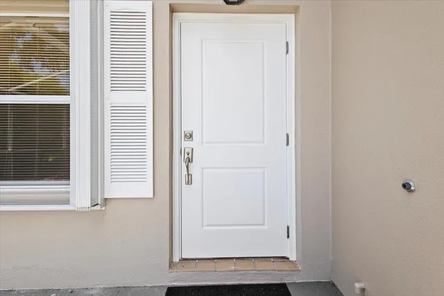a view of front door of a house
