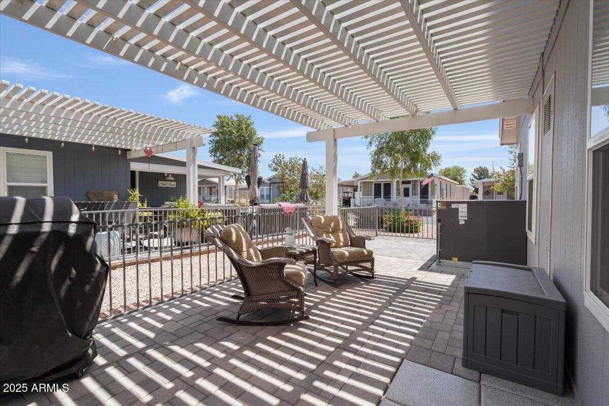 2206 South Ellsworth Road, Unit 160B Mesa, AZ 85209 - Photo 34 of 57 Back Patio