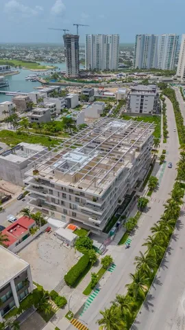 front view of a building with a yard