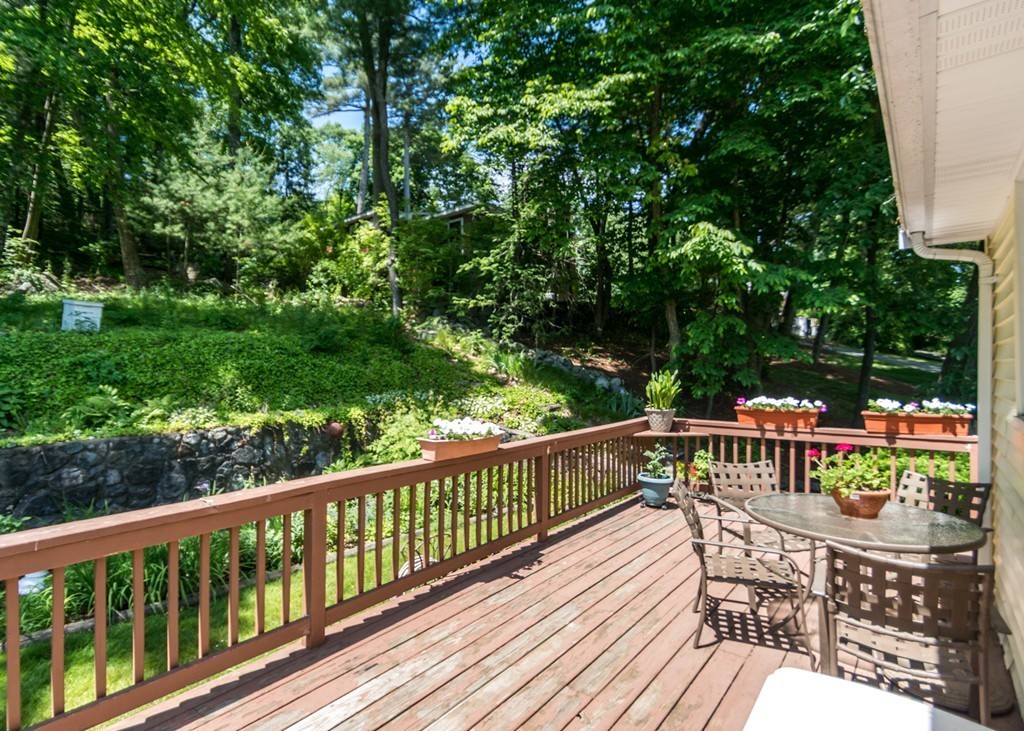 166 Totten Pond Road Waltham, MA 02451 - Photo 22 of 29 a view of balcony with furniture and garden