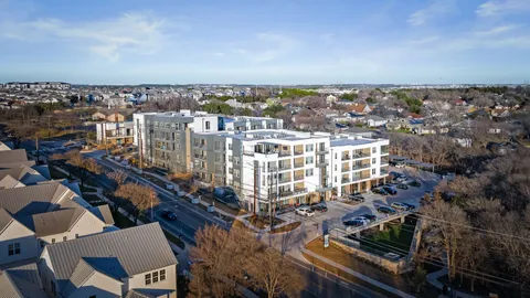 a view of city with tall buildings