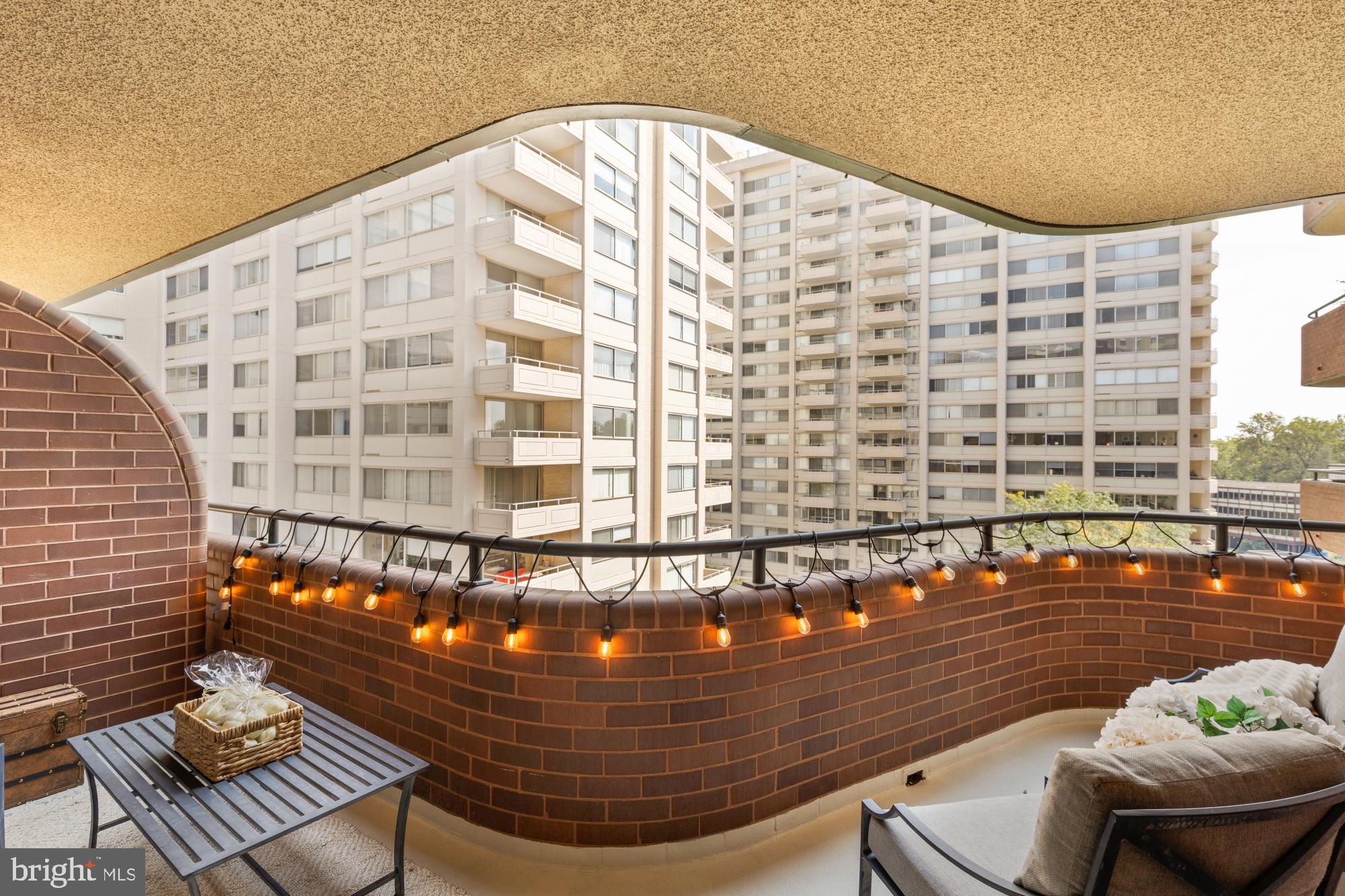 4550 North Park Avenue, Unit 614 Chevy Chase, MD 20815 - Photo 9 of 26 Spacious private balcony off of the living room