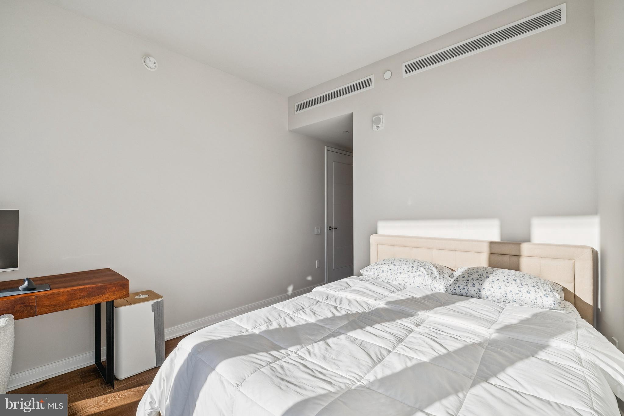 601 Wharf Street Southwest, Unit 504 Washington, DC 20024 - Photo 20 of 39 a bedroom with a bed and a window