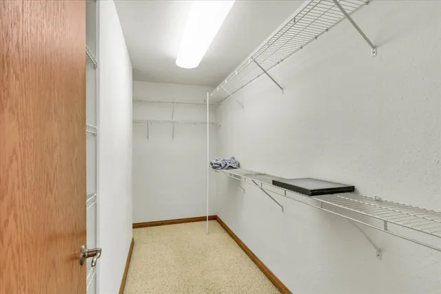 a view of a room with rack on the wall