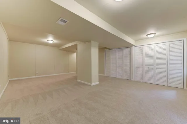 a view of an empty room