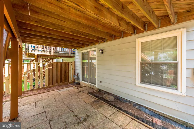 a view of a pathway with an empty room