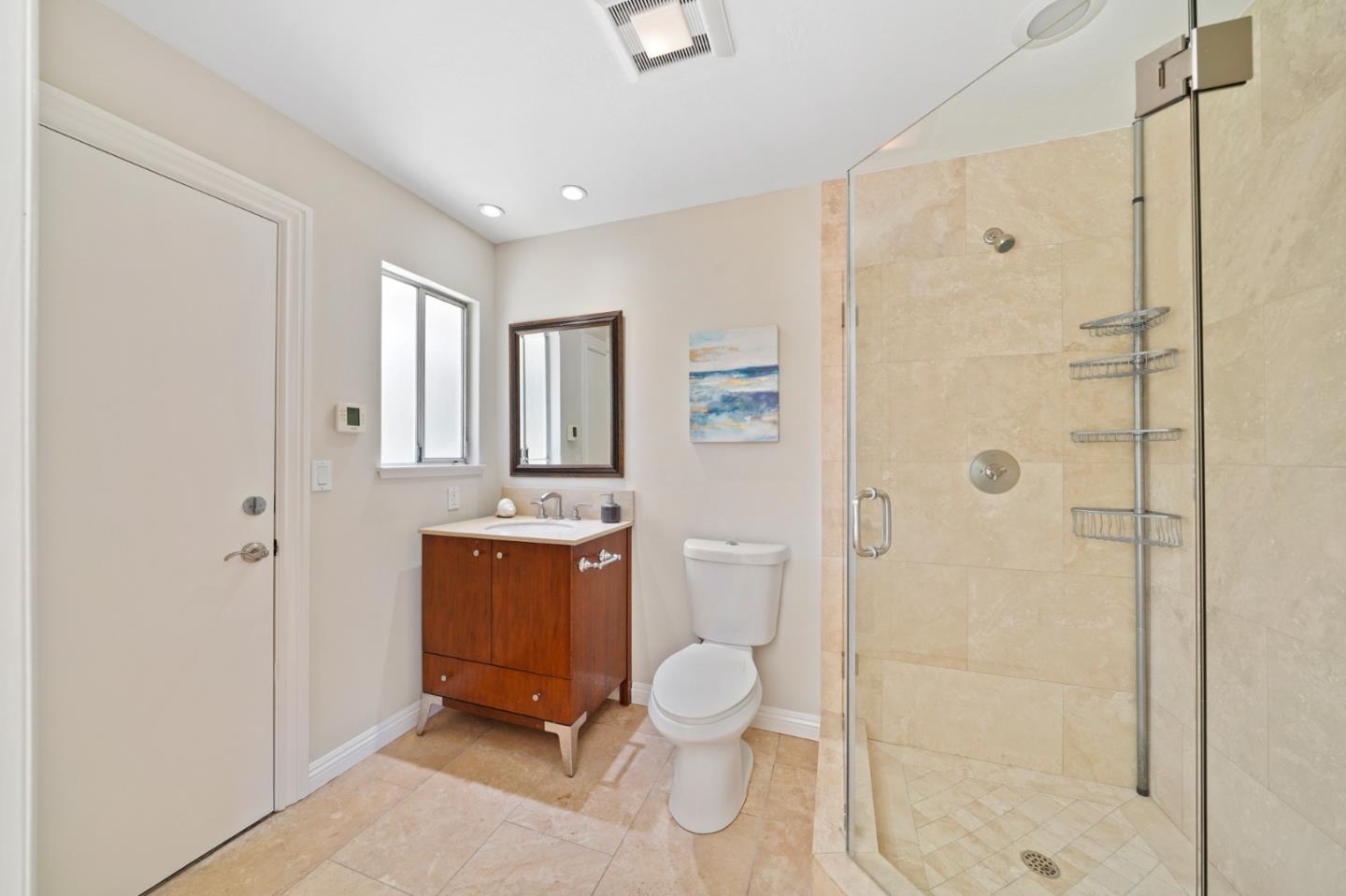 15 Debes Ranch Road San Rafael, CA 94903 - Photo 13 of 45 a bathroom with a toilet sink and shower