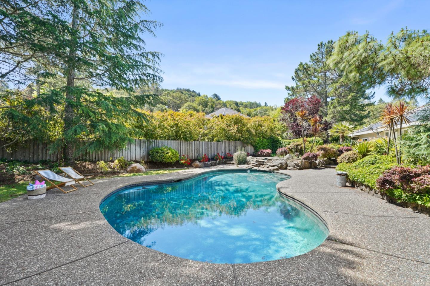 15 Debes Ranch Road San Rafael, CA 94903 - Photo 35 of 45 a view of a swimming pool with a patio