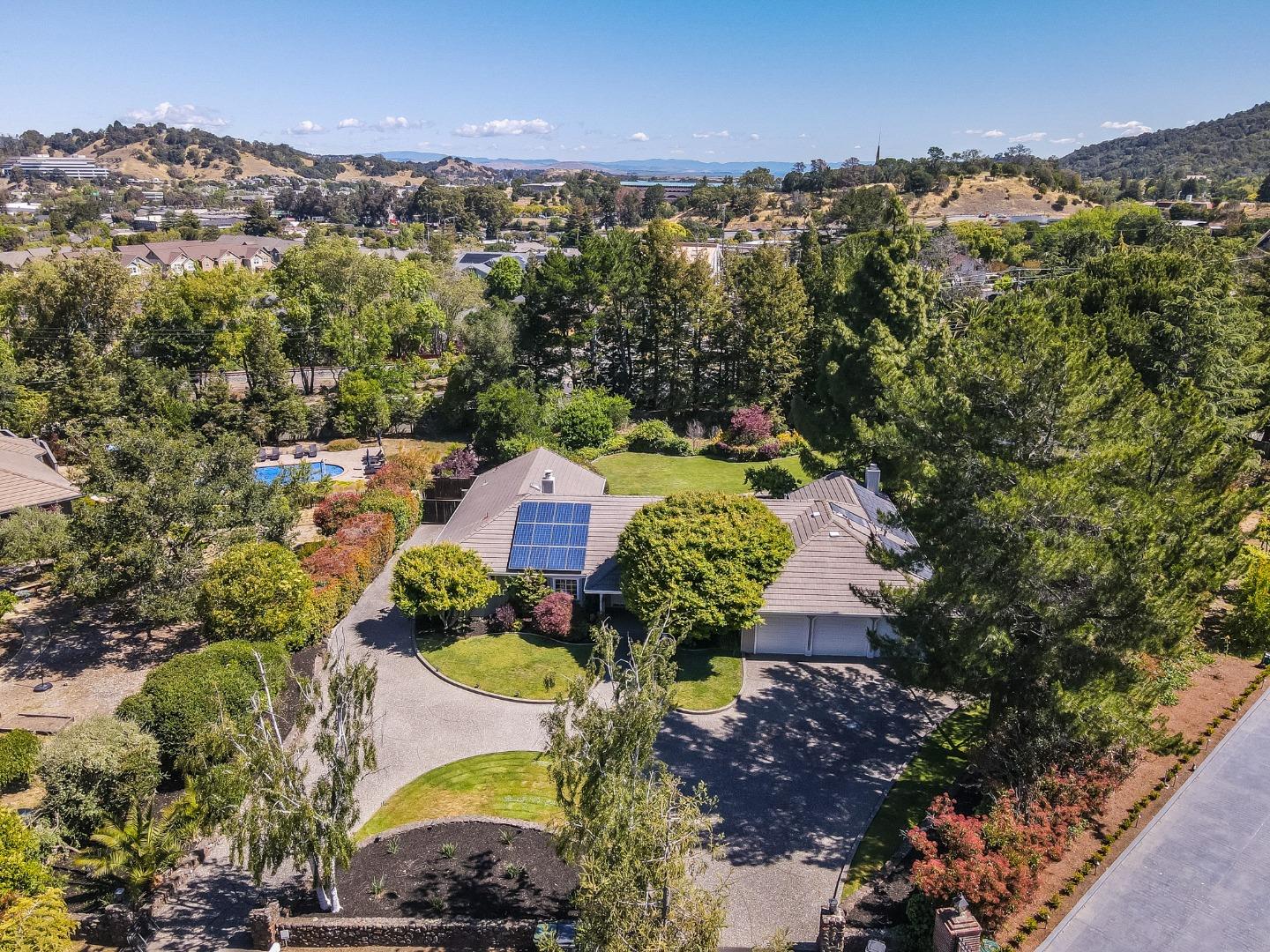 15 Debes Ranch Road San Rafael, CA 94903 - Photo 43 of 45 an aerial view of residential houses with outdoor space and trees